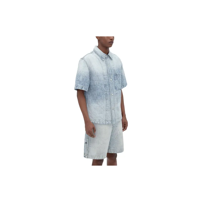 AMIRI Allover Logo Denim Shirt-3