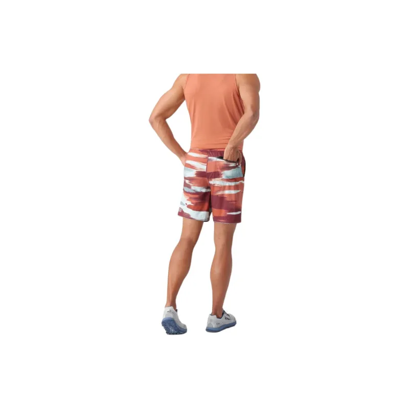 SMARTWOOL Men's Active Lined 8' Short Casual Shorts Men's Black Cherry Horizon-2
