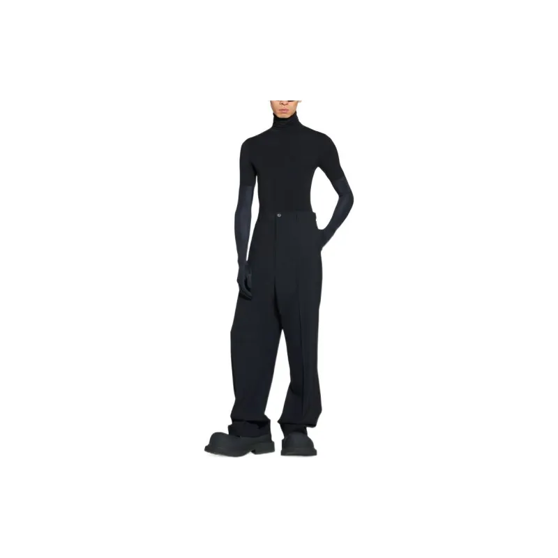 Balenciaga Casual Pants Men Black-2