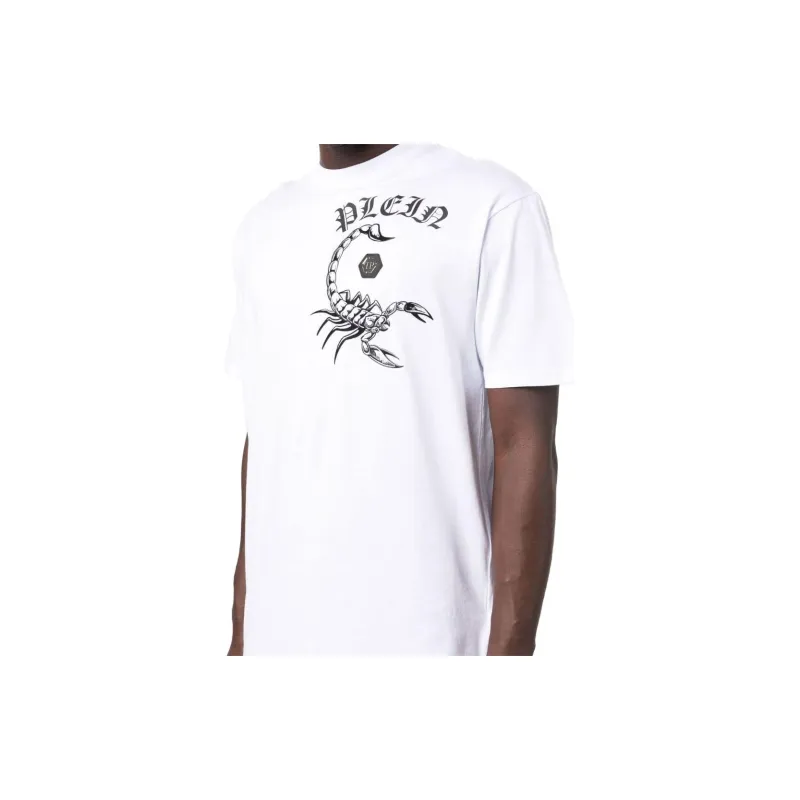 PHILIPP PLEIN Chest Logo print Detail T shirt-3