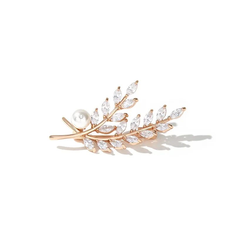 MCK Synthetic Cubic Zirconia Brooches Women's-5