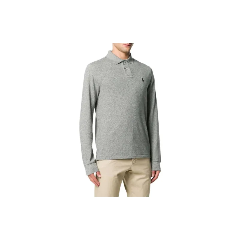 Polo Ralph Lauren Logo Embroidered Long Sleeved Polo Shirt-2