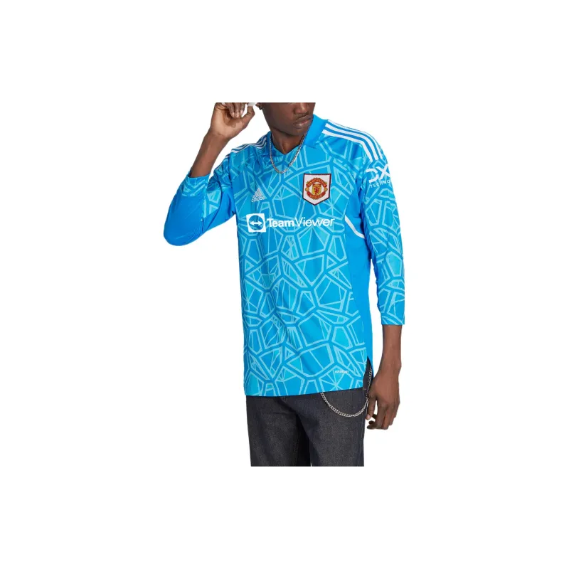 Adidas MANCHESTER UNITED THEATRE OF DREAMS Soccer Jerseys Men Blue-3