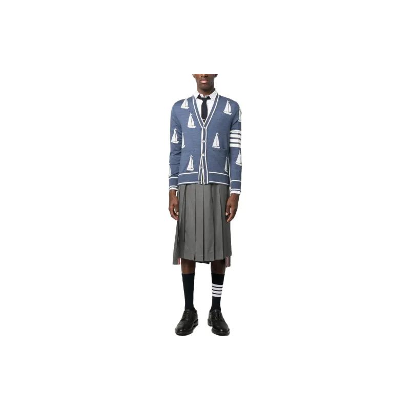 THOM BROWNE Pinstriped Buttoned Shirt-1