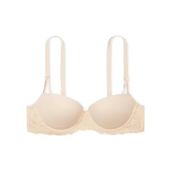 Victoria's Secret PINK Wink Push-Up Balconette Bra / Marzipan Bra Women's Almond Candy