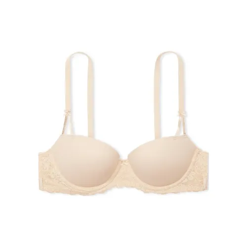 Victoria's Secret PINK Wink Push-Up Balconette Bra / Marzipan Bra Women's Almond Candy