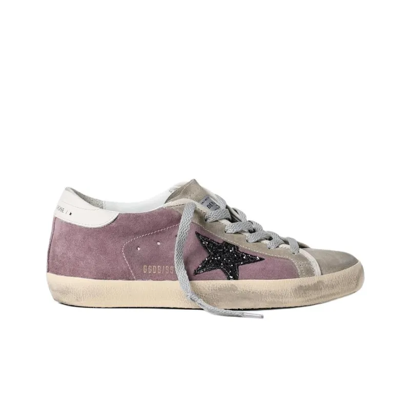Golden Goose Low Top Skateboard Shoes Women's Purple-1