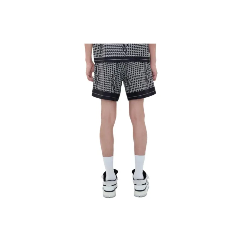 AMIRI Staggered Houndstooth Silk Short-3