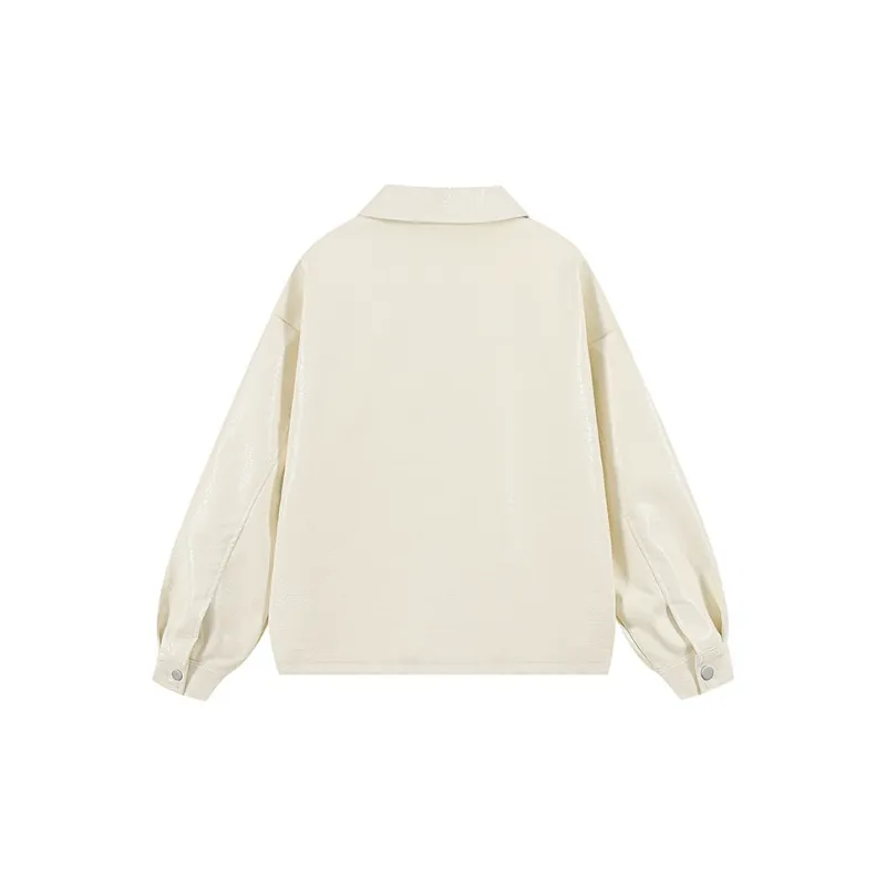 FAX FOR FMACM x For People Leather Jacket Unisex-5