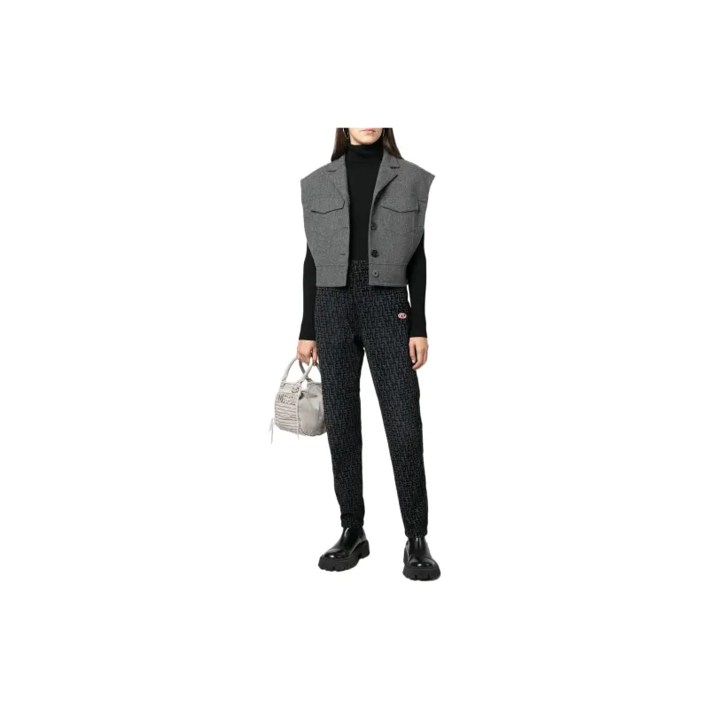 DIESEL Knitted Sweatpants Unisex Black-2