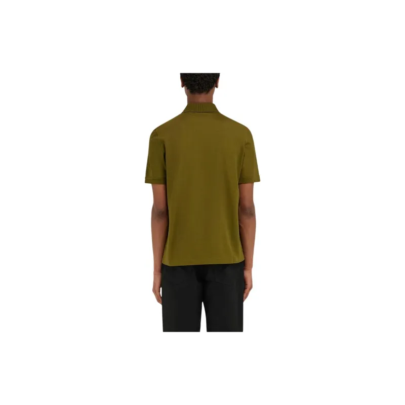 Ferragamo Logo Embroidered Knitted Polo Shirt-3