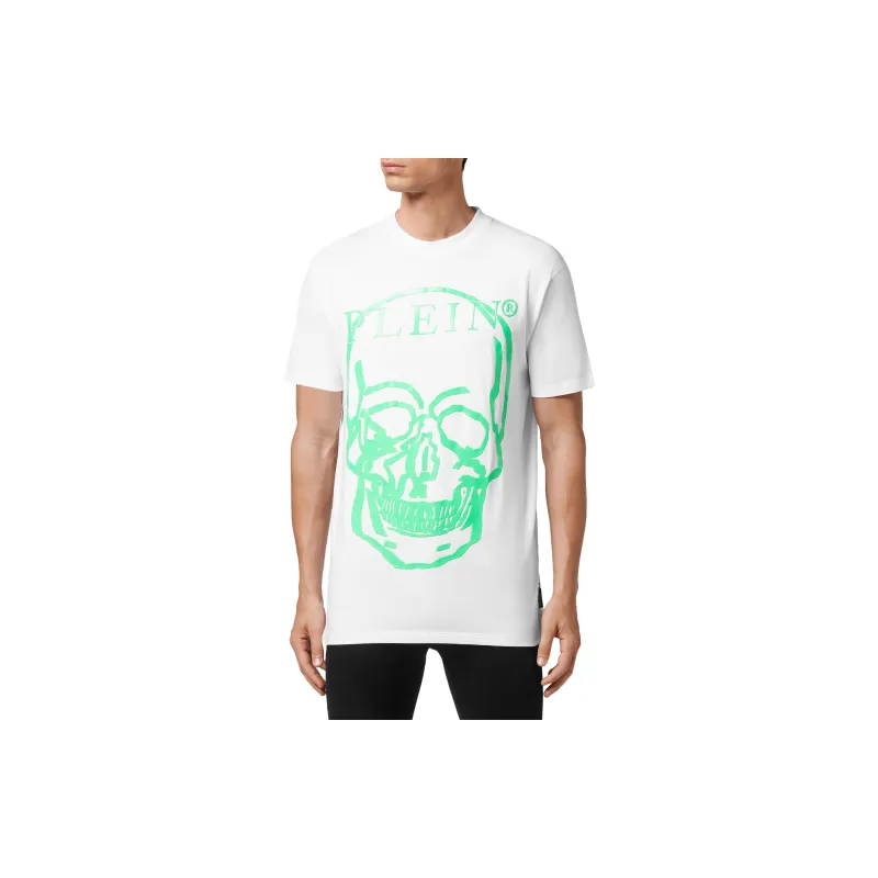 PHILIPP PLEIN T Shirts Unisex White Green-6