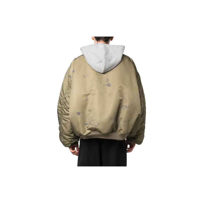 Vetements Doodle-print Bomber Jacket-2