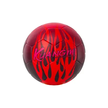 Kuangmi Size 5 Soccer PU Seamless Thermal bonding Unisex Flame Red