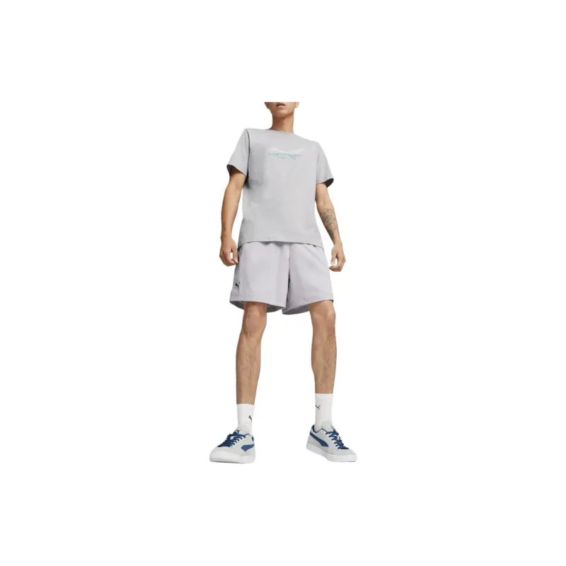 PUMA Mercedes-AMG Petronas Motorsport Sports Shorts Men's Silver-4