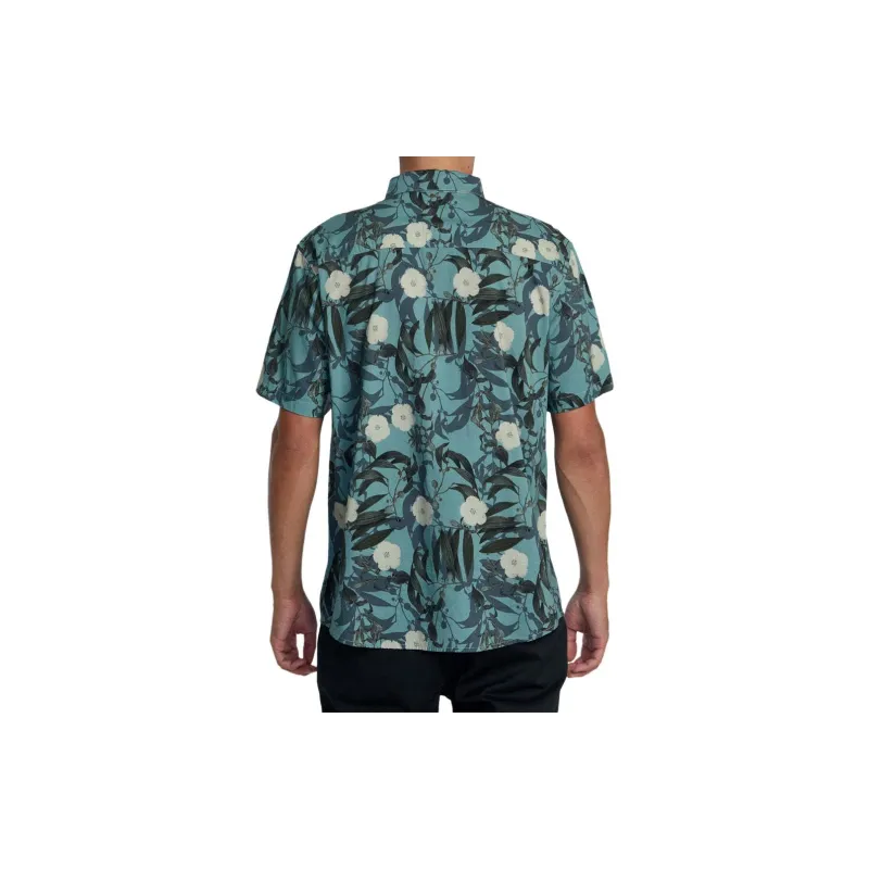 RVCA Shirt Men's Green Tea Brown-2