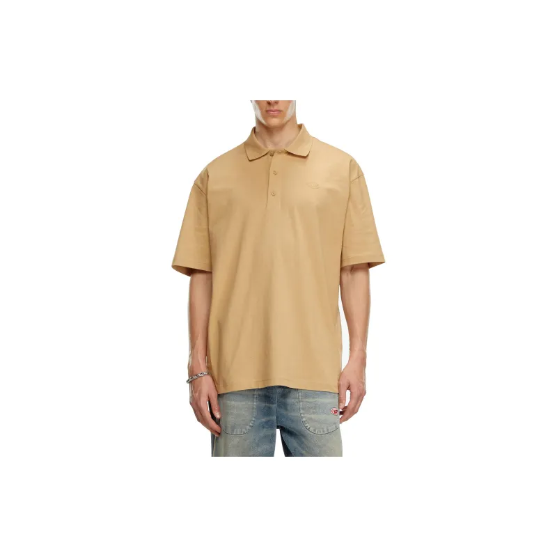 DIESEL FW24 Polo Shirt Men's Light Brown-1