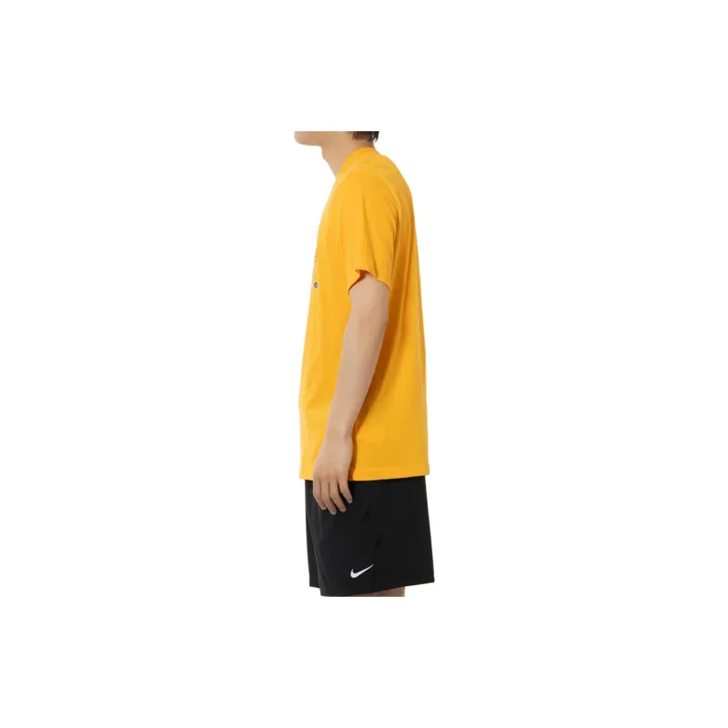 Nike T Shirt Men's Orange Yellow-3