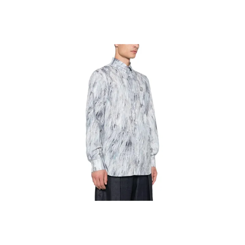 MARNI Graphic Printed Long Sleeved Shirt-2