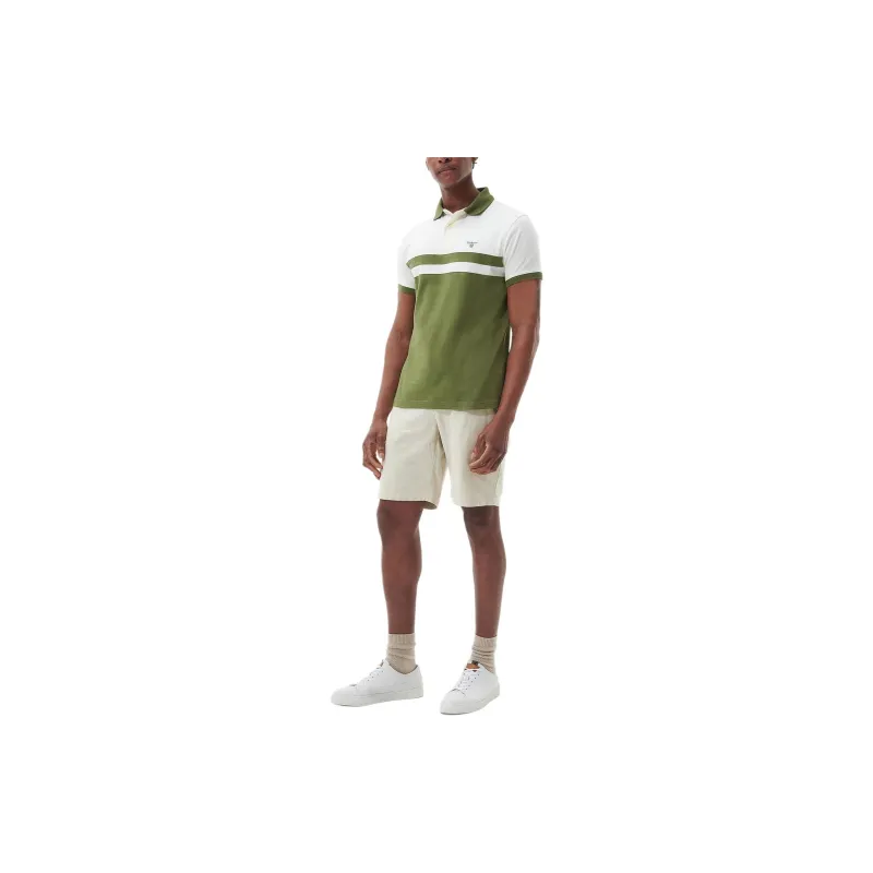 BARBOUR Polo Shirts Men Olive Green-1