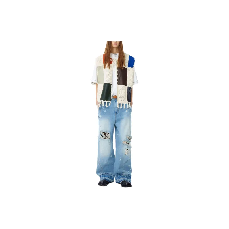 ADER ERROR Logo patch Wide leg Jeans-2