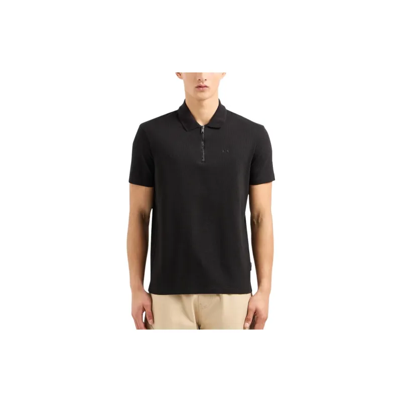 ARMANI EXCHANGE Zip down Collar Polo Shirt-1