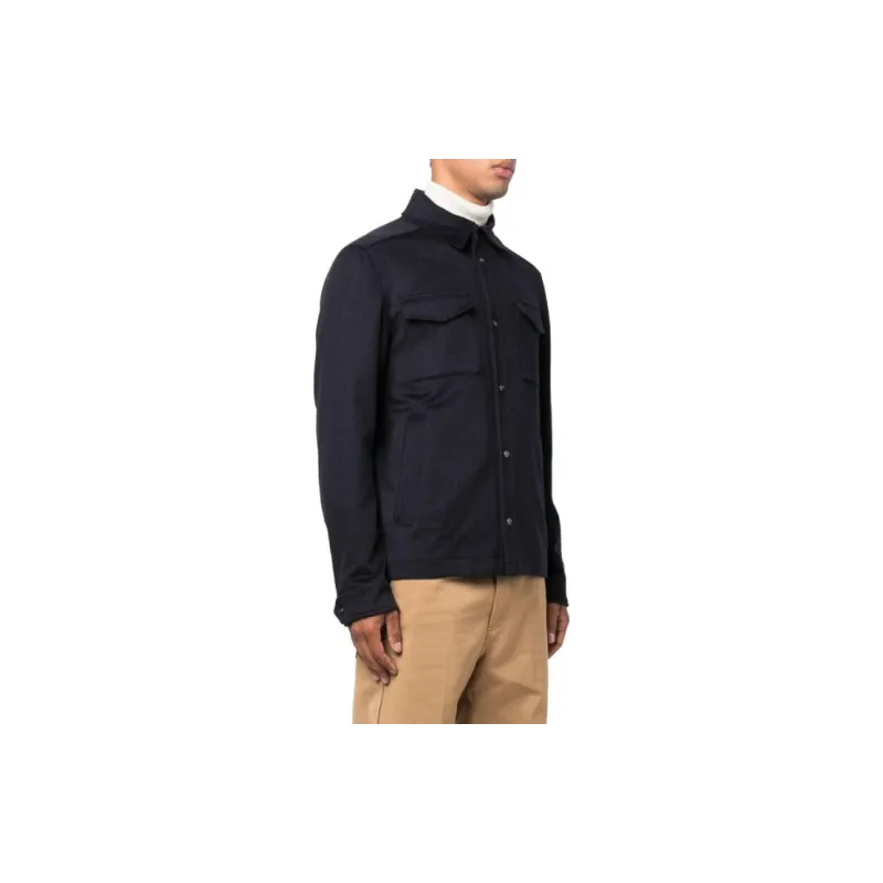 HERNO Virgin wool Shirt Jacket-3