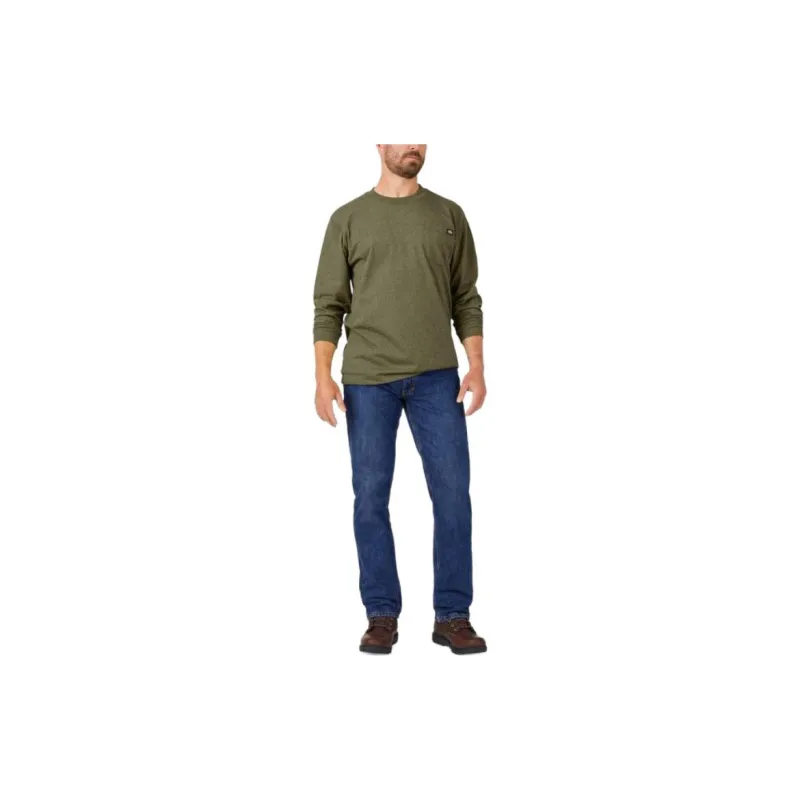 Dickies Leather Long Sleeve Pocket T-Shirt T-Shirt Men's Green-2