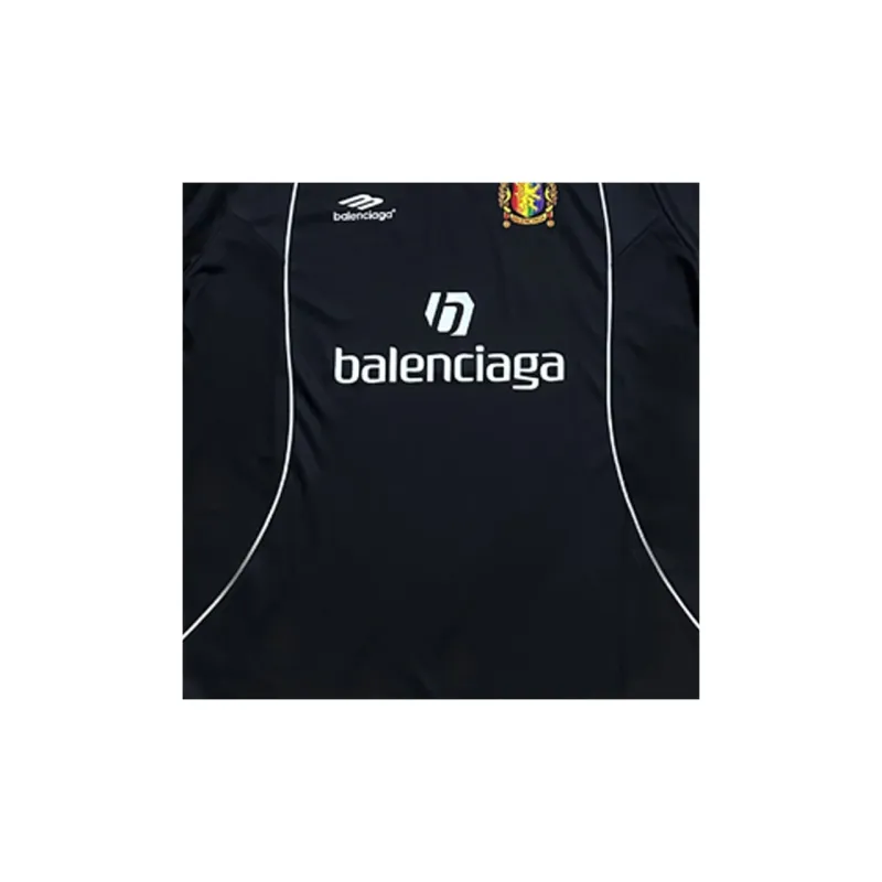 Balenciaga Soccer Jerseys Regular Fit Unisex Black-6