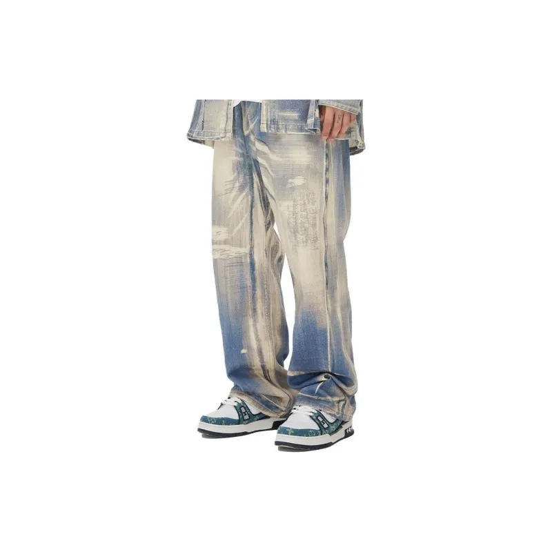 TSMLXLT Jeans Men Light Denim Blue-1