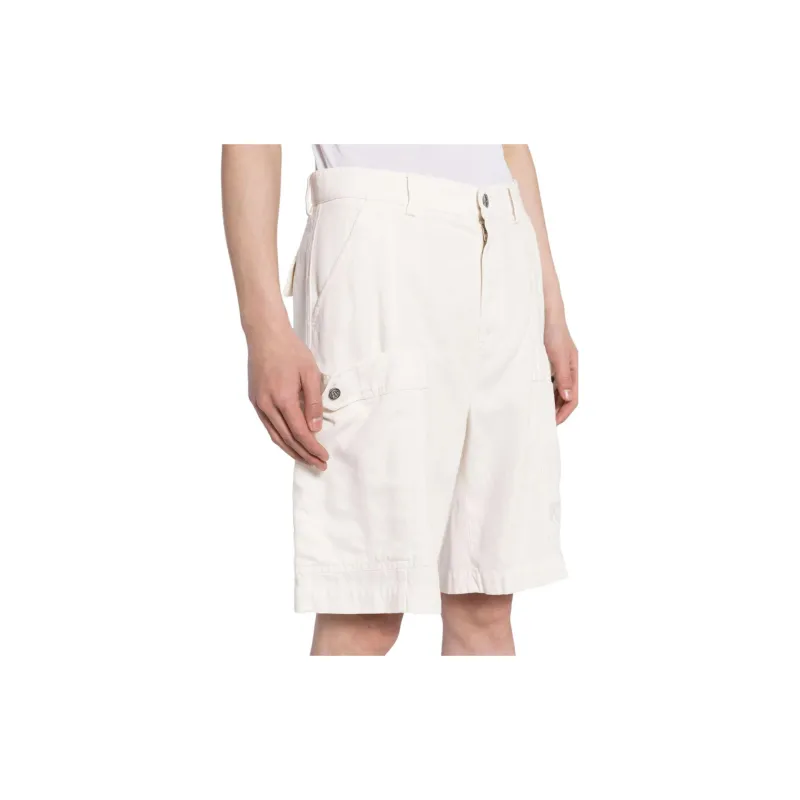 PALM ANGELS Lyocell Cotton Blend Cargo Shorts-4