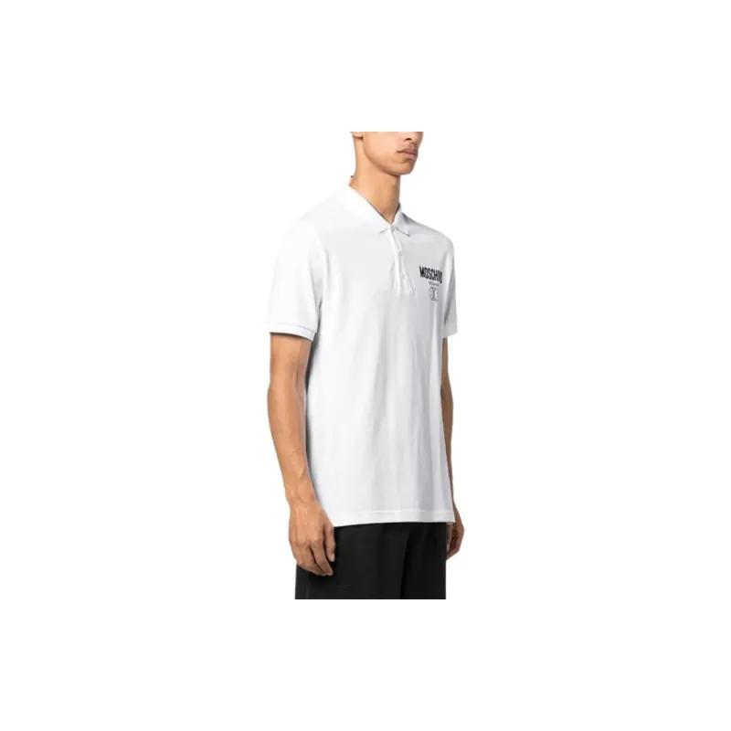 MOSCHINO Polo Shirt Men's White-2