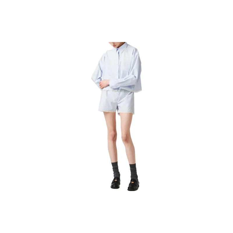 MIU MIU SS23 Casual Shorts Unisex Blue-1