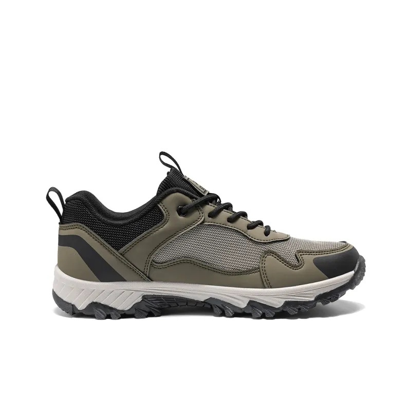 Binary Cushioning Abrasion Resistant Lightweight Breathable Slip Resistant Low Top Outdoor Shoes Men's Army Green-2