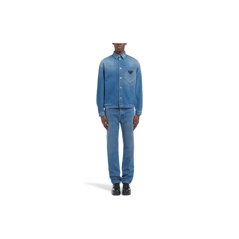 PRADA Shirts Men Blue-1