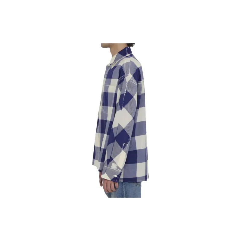 LOEWE Checked Long-Sleeved Shirt-4
