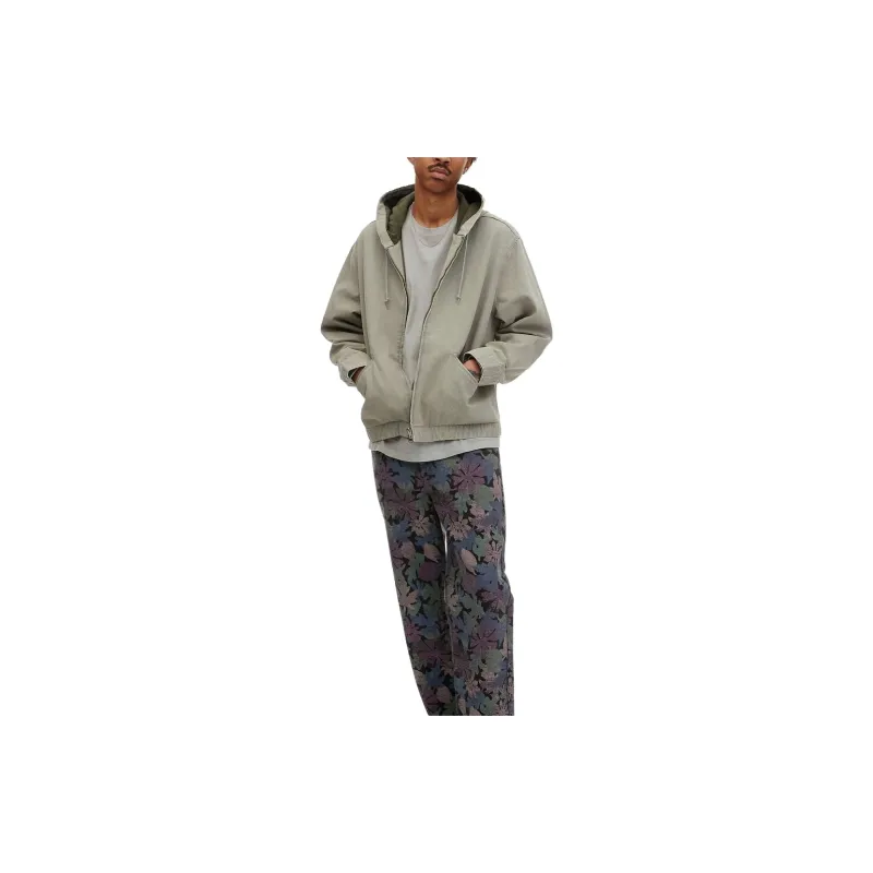Thisisneverthat SS24 Washed Carpenter Jacket Jacket Unisex Khaki Gray-2