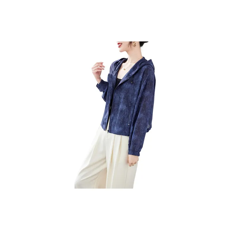 To The West Cropped Coats Women's Denim-1