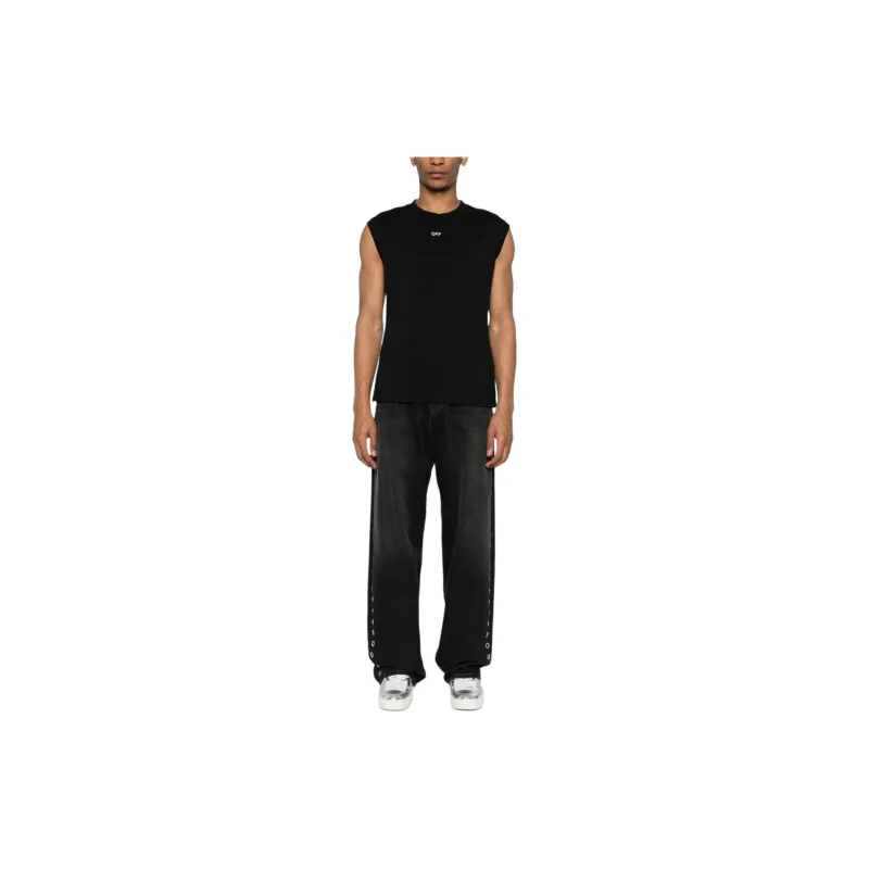 OFF-WHITE Logo-print Cotton Tank Top-4