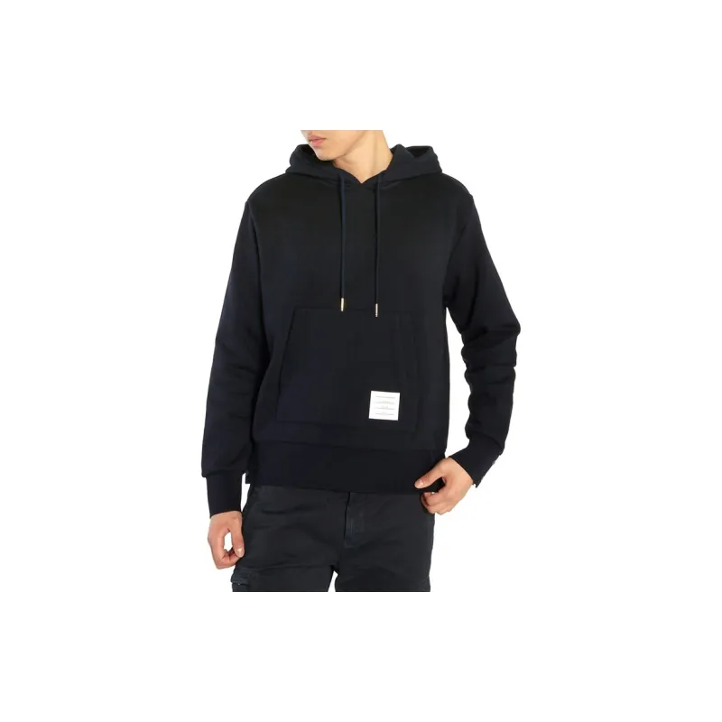 THOM BROWNE Striped Drawstring Hoodie-5