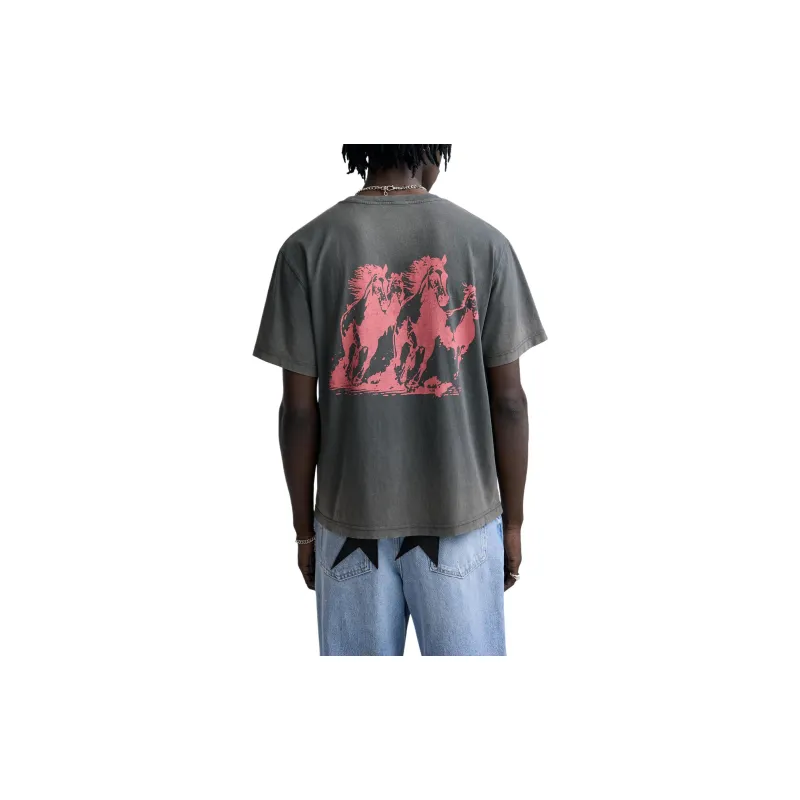 ZARA x Two Jeys T-Shirt Men's Deep Smoke Coal Color-3