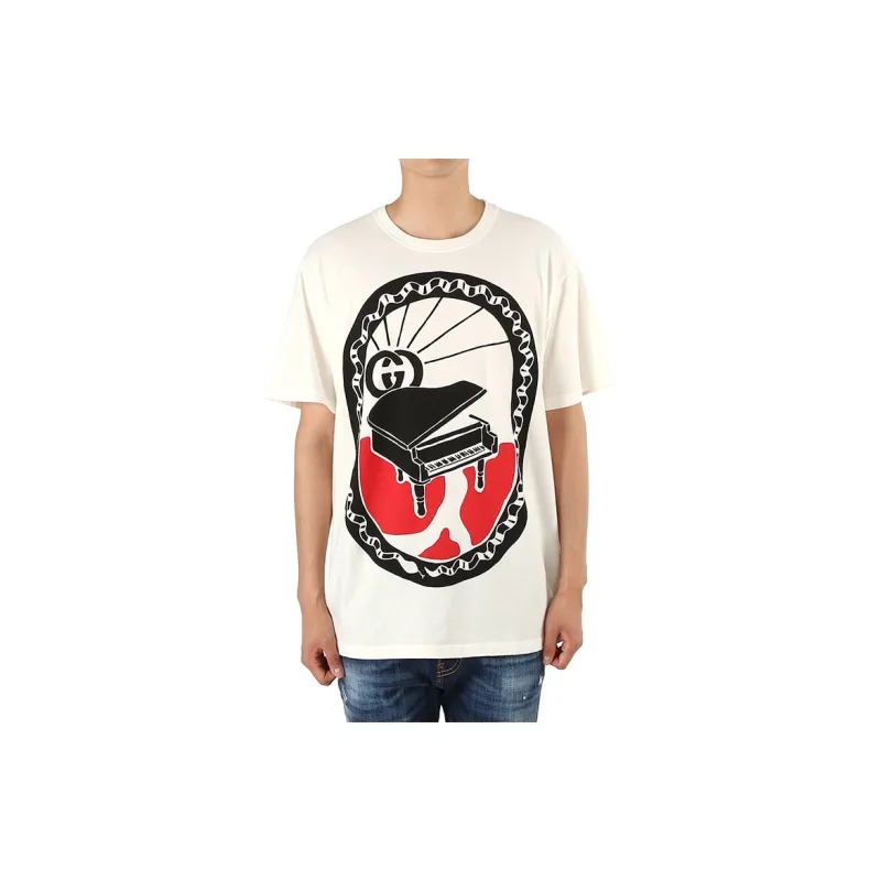 GUCCI T Shirts Men White-2