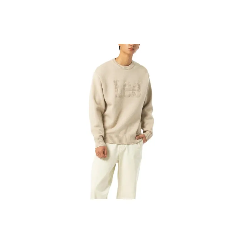 Lee Sweaters Unisex Beige-3