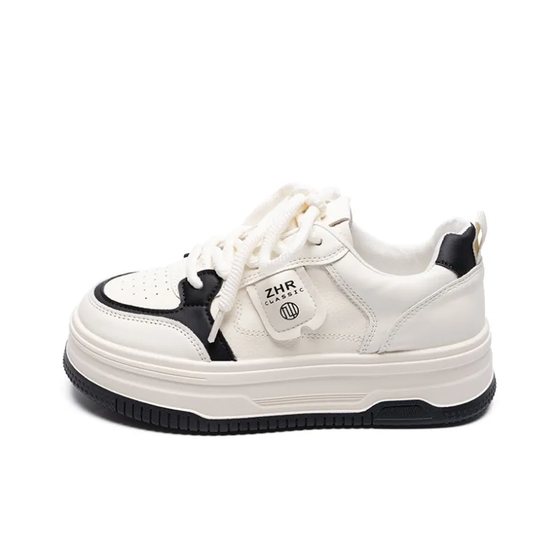 ZHR Puffy Shoes Lightweight Height Increasing Skateboard Shoes Women's-0