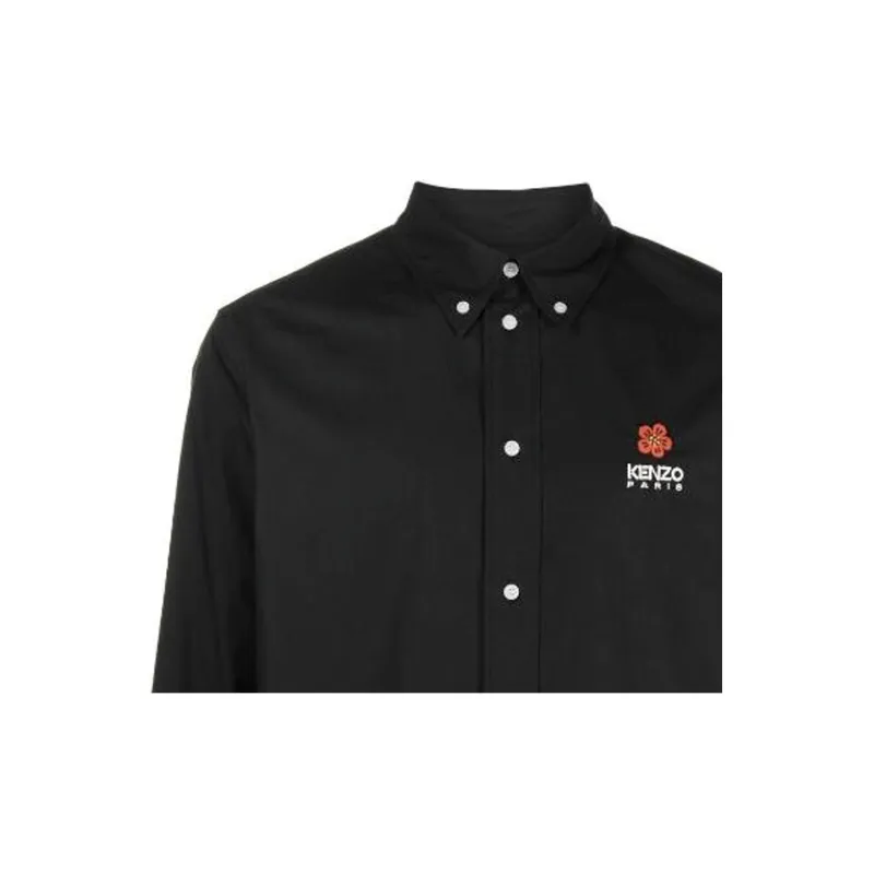 KENZO Boke Flower Embroidered Long Sleeved Shirt-6