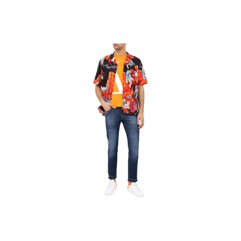Valentino T-Shirts Men Orange-1