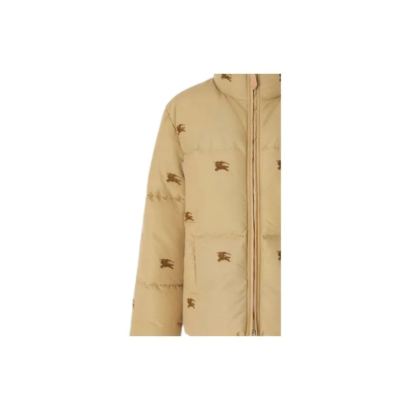 Burberry Embroidered Ekd Nylon Puffer Jacket-3