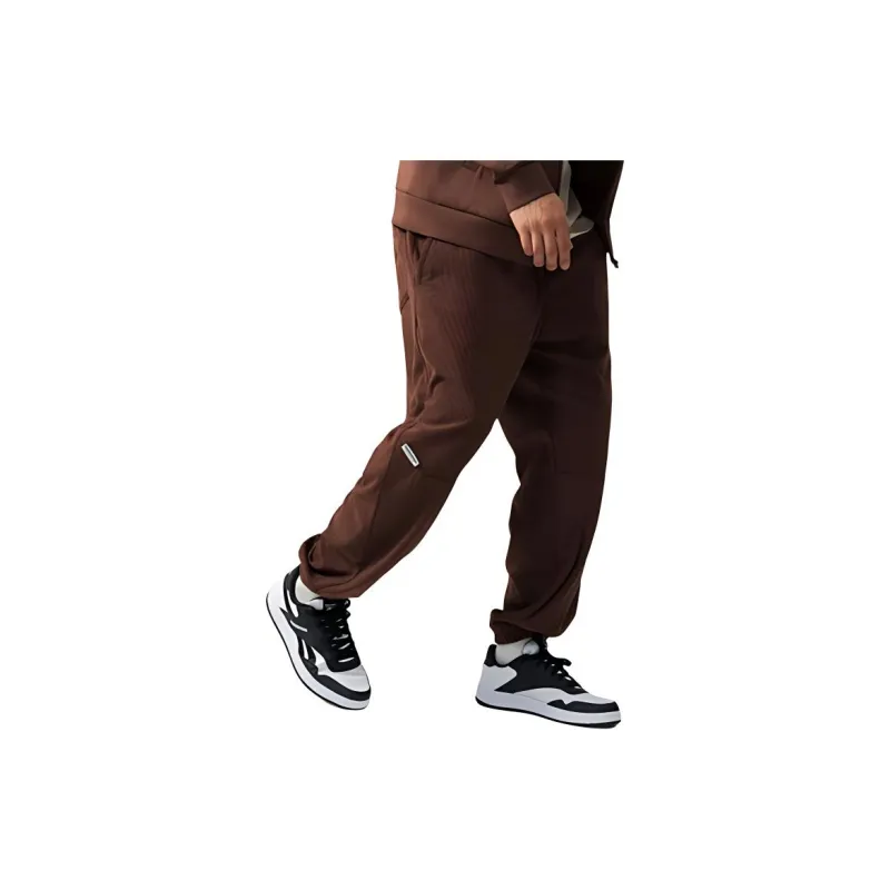 Reebok Knitted Sports Pants Unisex Brown-4