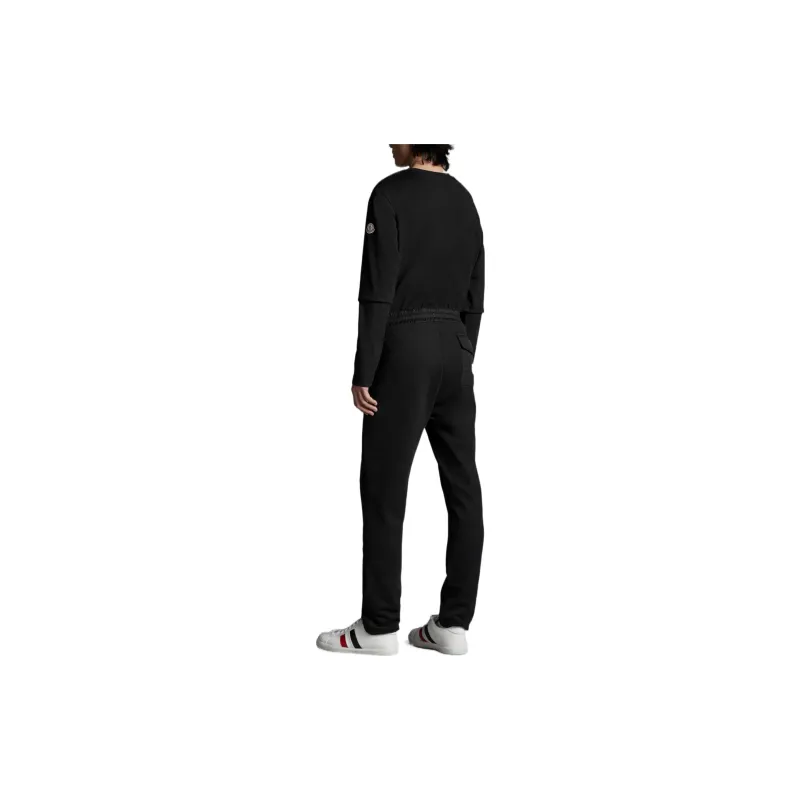 Moncler SS22 Knitted Sweatpants Men Black-2