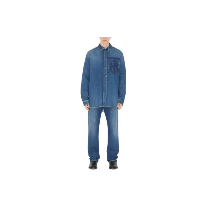 Burberry Monogram Motif Denim Shirt-2